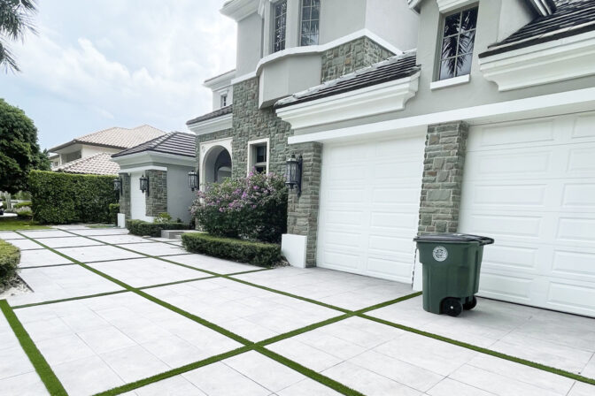 Artificial turf amenities that support an active lifestyle